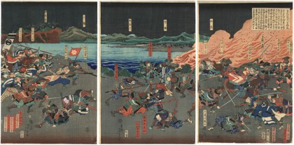 The battle of Katsushika from the Hakkenden
