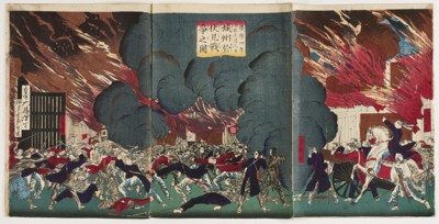 The battle of Fushimi in Yamashiro Province: Keio 4th year (5th cycle year) 1st month 3rd day