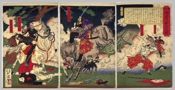 View of the two heroes of Kagoshima in personal combat