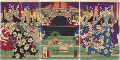 View of the great conference on the conquest of Korea