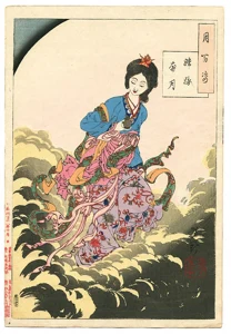Chang E flees to the Moon